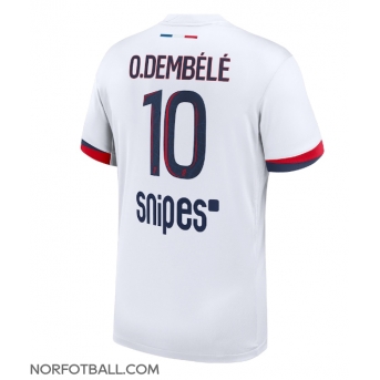 Billige Fotballdrakt Paris Saint-Germain Ousmane Dembele #10 Replika Bortedrakt 2025-26 Kortermet